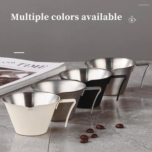 Measuring Tools 100ml Coffee Cup With Scale Mark 304 Stainless Steel Ergonomic Handle Design Espresso S Dishwasher Kitchen Tool