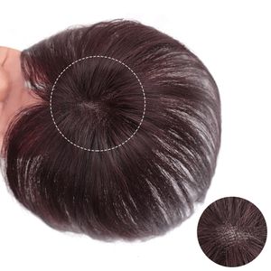 Bangs 100% Human Hair Toppers Clip in Hair Piece Natural For Hair Loss Brasilian Remy Machine-Made 6CMX6CM 230504