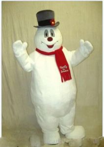 2024 Halloween Snowman Mascot Trajes Carnaval Hallowen Presentes Adultos Fantasia Jogos de Festa Roupa Celebração de Férias Roupas de Personagem de Desenho Animado