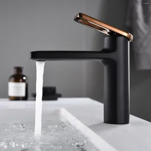 Bathroom Sink Faucets Table Basin Faucet Single Hole Tap And Cold Water Copper Brass Mixer Contemporary Style