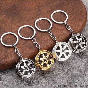 Creative Refit Wheel Rim Keychain Motorcar Part Model Car Keyring Man Charm Key Chain Pendant for Car Lover