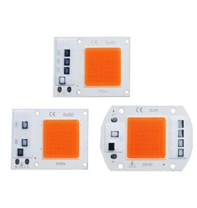 10 pçslot cob led crescer contas de luz 220v 110v 50w 30 20 10 espectro completo phytolamp para plantas cresce tenda leds lâmpada chip quantum 5849232