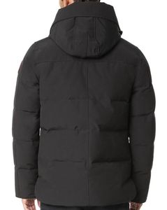 Parkas Mens Down Winter Parke Jacket dragkedja med sammet medellängd kappa avtagbar huva tjock 100% bomull utomhus sport casual l6