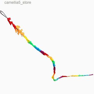 카이트 액세서리 새로운 도착 도착 야외 재미있는 스포츠 연 액세서리 /6m 델타 연 /스턴트 /소프트웨어 연 Kids Q231104를위한 6m 무지개 꼬리