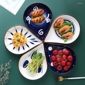 Plates Ceramic Platter Tableware Combination Creative DIsh Porcelain Dinner Set Household Hand-painted Steak Salad Snack Cake