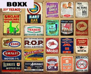 Lubrite Motorolja Vintage Metal Tin Signs Sinclair Bensin Poster Bar Pub Garage Retro Väggkonstmålning Plack YI1612901715