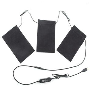 Carpets Electric Cloth Heating Vest USB Pad One Cable With Three Pieces Of 5V 3 Gear Temperature Control Switch #4O