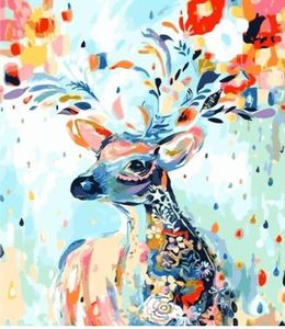 Carnival Deer Paint by Numbers Kit för vuxna DIY DIY Bildfärgning efter nummer Vacker målning efter siffror Hög kvalitet CAN5880542