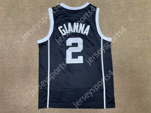 米国からの配送ジャンナブライアント2ジジブラックマンババスケットボールジャージーメンズオールステッチブルーサイズS-XXL最高品質