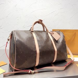 Designer mochila homens mulheres moda bolsa de viagem grande capacidade bolsa clássica impressa lona revestida de couro bolsa de viagem bolsa de embarque bolsa de viagem bagagem