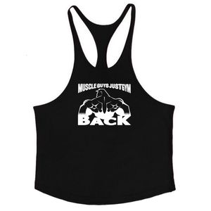 MENS TANK TOPS PRINTED TOP BETACHABLE COOL Väst Rinnande skjorta Cotton Tees Bodybuilding Singlet Fitness Sleeveless 230404