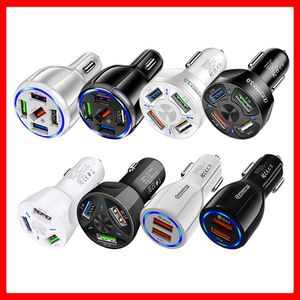 5-Ports USB Car Charger Quick Charge 3.0 PD Fast Car Charging Cigarette Lighter For Samsung Huawei Xiaomi iPhone QC 3.0 4.0 Car-Charge Car-Charger Car Charging Quick