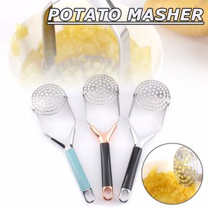 Stainless Steel Potato Masher Kitchen Fruit Vegetable Tools Potato Mud Masher Folding Potato Pressure Gadgets