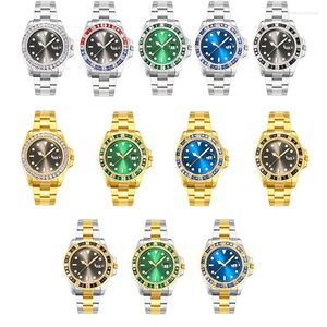 Orologi da polso Orologi da uomo al quarzo Top Business Green Orologio da polso da uomo in acciaio inossidabile impermeabile di lusso Luminoso Auto Date Dive Quality