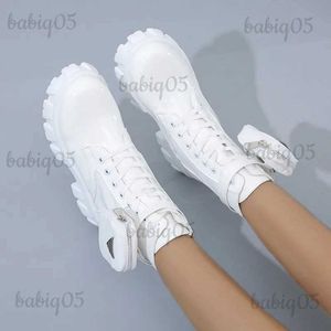 New White Winter Women Ankel Goth Shoes Platform Boots Snow Booties Woman Large Size Warm Botas T231104