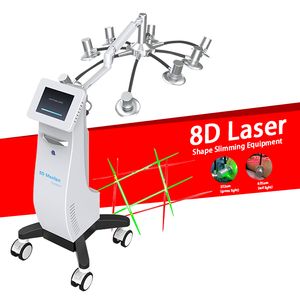 2023 Non-invasive 6d Red Green Body Contouring 6d Laser Machine For Body Slimming Shape Emerald Laser Fat