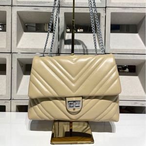 Diamantkedjan påse textur populär crossbody internet het koreansk stil liten fyrkantig väska grossist