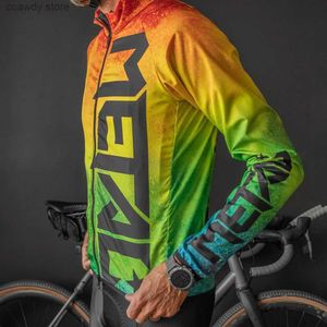 メンズTシャツツインシックス春/秋の自転車風力防水ジャージ細かく設計されたサイクリングアパレル非サーマルバイクジャケットライトウェイトトップT231104