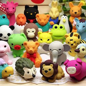 Colorful Animal Erasers for Kids, Non-Toxic Puzzle Toys, Party Favors, Classroom Prizes