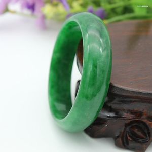 Bangle Natural Myanmar Emerald Green Jade Bangles jadeite bransoletki biżuteria bransoletka dla kobiet