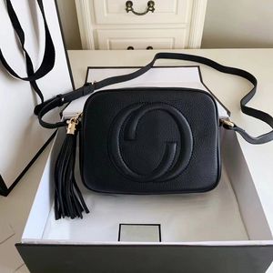 Klassisk Tassel Designer Bag Leather Cross Body Black Camera Bag Luxury Handväskor Kvinnor Soho Disco Shoulder Bag fransad Messenger Purse Wallet Evening Påsar