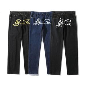 Mens Jeans Flying Dog Print Men Baggy Vintage Y2K Hip Hop Straight Denim Cargo Pants Loose Streetwear Neutral Harajuku Wash Trousers 230404