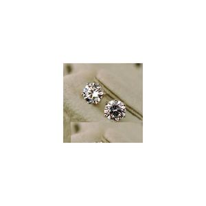 Charm Mens Womens Lovers Studörhängen smycken högkvalitativ mode 0,5ct 1ct 2ct 6 Prong 100% Sier Moissanite Diamond for Wedding Dro Dhuef