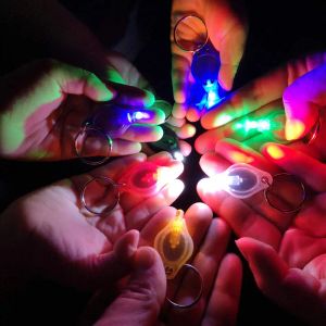 Key Chain Flashlights Pack Of 7 Mticolored Light Mini Led Keychain Flashlight Ring With Shell Drop Delivery Amsb5