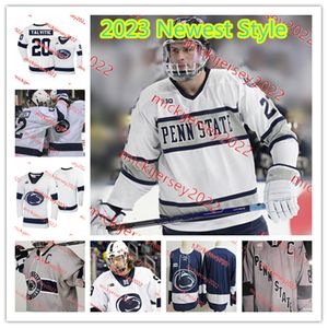 Cole Hults Penn State Nittany Lions Hockey Jersey Casey Bailey 17 Evan Barratt Trevor Hamilton Vince Pedrie Jacques Bouquot Penn State Maglie Custom Stitched Mens