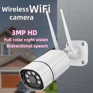 Ip Cameras WiFi camera Waterproof P Camera Hd Wifi Wireless Surveillance Camara Outdoor Ir Cut Night Vision Home Security Aa220315 Drop D Dhqlt