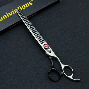 Hair Scissors 8" Professional Pet Dog Scissors Shark Thinning Cutting Shears Fish bone Dogs Cats Grooming Scissors Hair Trimming Tools Tesoura 230403