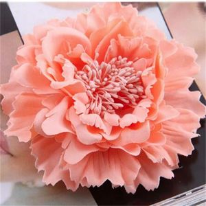 Women Hair Accessories Clip Fabric Multicolour Big Flower Brooch Fashion Pin For Bag Sunhat Daily Decoration GC2010