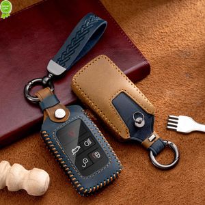 New Leather Car Key Case Cover Shell For Land Rover Range Rover Sport Evoque Freelander Velar Discovery 4 for Jaguar XE XJ XF XJL Guitar