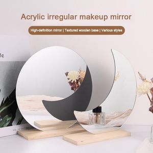 Mirrors Korean Net Red Ins Wind Nieregularny lustro w kształcie próżności domowy Dorsitor Desktop Makeup Acryl