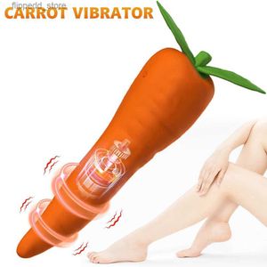 Other Massage Items Carrot Vibrator Adult Products G-spot Vaginal Stimulator Female Masturbator Nipple Clitoral Massager Erotic Sex Toys for Couple Q231104
