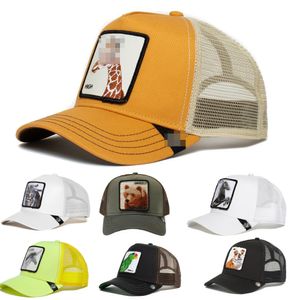 2023 Summer High Quality Animal Baseball Hat Cartoon Sunscreen Mesh Embroidery Truck Driver Hat