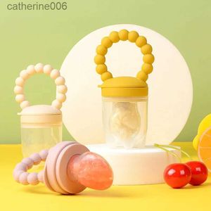 PACIFIERS# BABY PACIFIER Fruktmatare Baby Silikon Mesh Bag PACIFIER Matkvalitet Frukt- och vegetabilisk matare Nursing Toddler Toething Toyssl231104