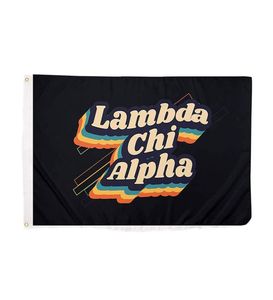 Lambda Chi Alpha 70039s Флаг Братства Устойчивый к выцветанию заголовок из холста и двойной прошитый баннер 3x5 футов Внутреннее наружное украшение Si3914523