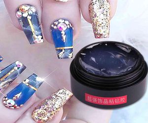 8 ml starkt självhäftande smycken strass nagellim diy uv lampkonstdekorationer tillbehör nagelgel lackverktyg tr0338919278