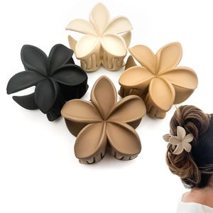 8cm tamanho grande coreia flor forma garra de cabelo clipe para mulheres meninas barrette caranguejo garras de cabelo rabo de cavalo grampos de cabelo banho headwear acessórios de cabelo 2925