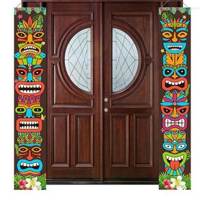 Dekoracja imprezowa Hawaiian Happy Luau Ganch Sign Hawaii Aloha Tropical Door Karnawał