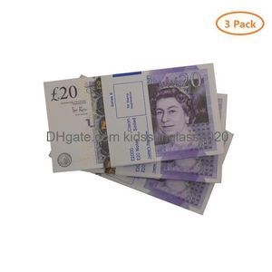 Nowość Game Prop Game Money Copy UK Funts 100 50 notatki Dodatkowe filmy z paski bankowym Gra Fake Casino Po Boot