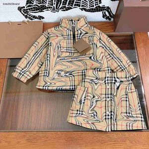 New Autumn girls dress suits comfort baby Casual set Size 100-150 Round neck sweater and solid pleated skirt Nov05