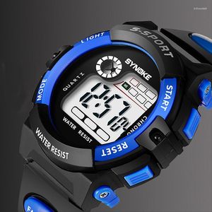 Zegarek zegarek zegarek Synoke Men Led Digital Watches Modna Moda Outdoor sport