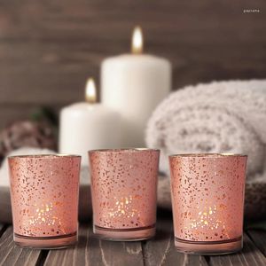 Titulares de velas Design moderno Titular Incomum Romântico Vidro Geométrico DIY Simples Kawaii Elegante Votive Halter Decoração de Casa