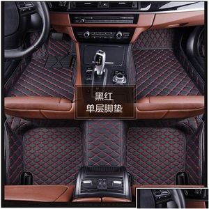 Floor Mats Carpets Only Main Driver Leather Car Fit 98% Model For Lada Renat Kia Volkge Honda Benz Foot Ers 0929 Drop Delivery Mob Dh2Cl