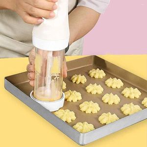 Bakning formar efterrätt DIY elektrisk med 12 skivor och 4 iltips cookie maker kit press pistol spritz kex stämpel tårta verktyg