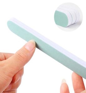 Kit manicure per lucidatura di lime buffer per unghie da 100 pezzi, doppia dimensione, verde e bianco5978244