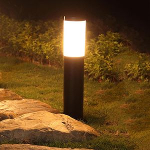 Gräslampor E27 Villa Courtyard veranda Post Bollard Light Outdoor Garden Landscape Pathway Deck Road Pillar Lamp