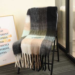 SCARPE AC SCARF FEMMA FEMMA MOHAIR PLAID SPESSA BARBA SPASCELLA BASELLA ASSRESE ASSISTANTE VERDATILEU7BW